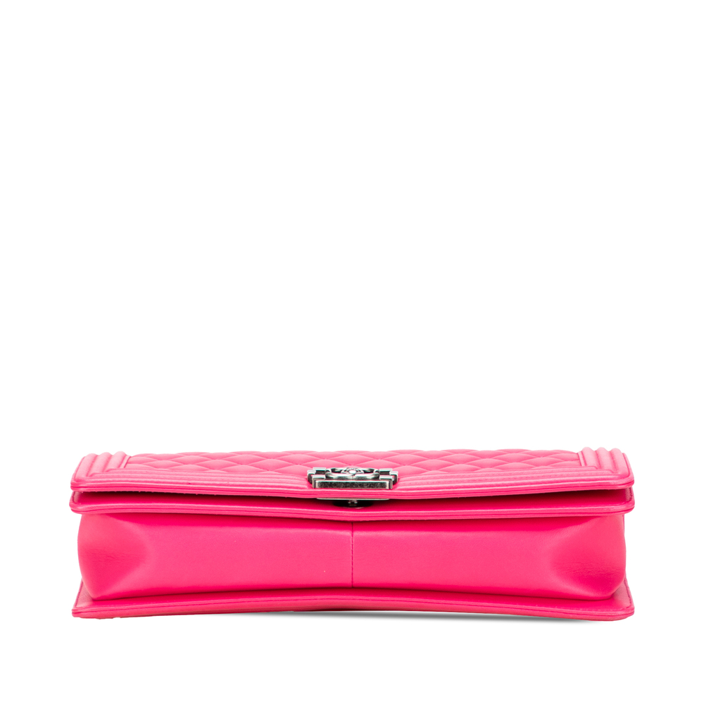 Pre-Loved Chanel Quilted Lambskin Boy Flap Clutch - Picture 3 of 11
